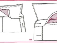 Stitching scheme for stand-up collar