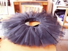 Tutu skirt on the dress