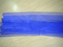 Cutting strips for a skirt