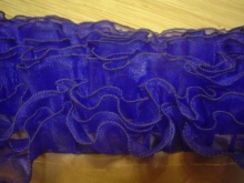 Ready-made ruffles on a skirt