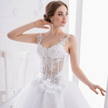 Madonna style wedding dress