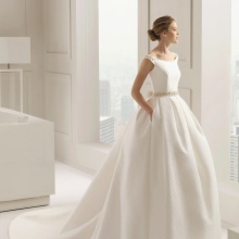Modest magnificent wedding dress from Rosa Clara