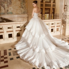 Charming wedding dress with a train for the chapel