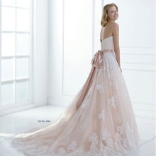 Open Back A-Line Wedding Dress