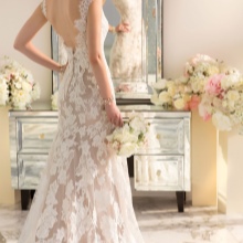 Lace Backless Mermaid Wedding Dress