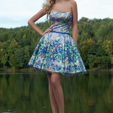 Oksana flies evening short dress color