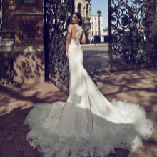 Wedding dress with a long train 2016