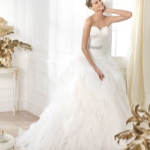 Wedding dress with a belt from the DREAMS collection by Pronovias