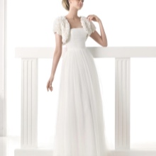 Wedding dress with bolero