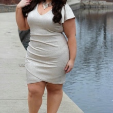 Silver Full Bodycon Party Dress