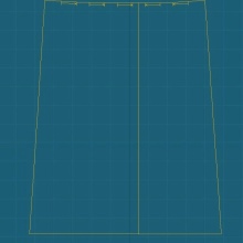 Pattern of removable skirt