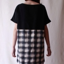 Dress with a shirt from a man’s shirt