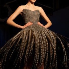 Feather dress
