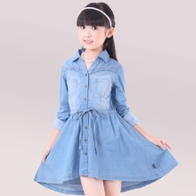 jeans shirt dress for girls 6-8 years old