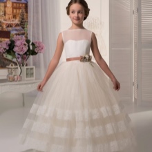 Graduation dress in kindergarten white a-line