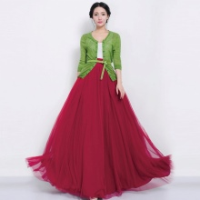 long chiffon summer skirt