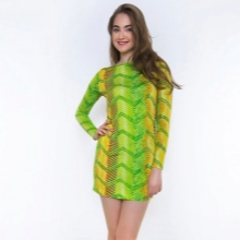 Light green dress with bright accents