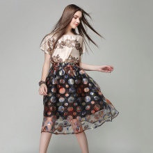 Printed organza skirt - accessories for her