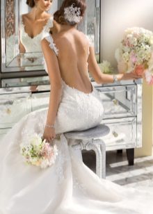 Long Backless Wedding Dress