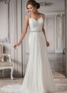 Abito da sposa con spalline sottili