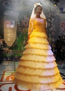 Condom wedding dress is another