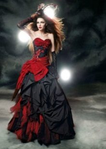 Gothic style wedding dress