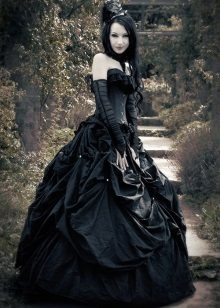 Gothic style wedding dress