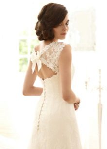 Crew-neck Wedding Dress