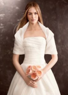 Wedding dress with bolero