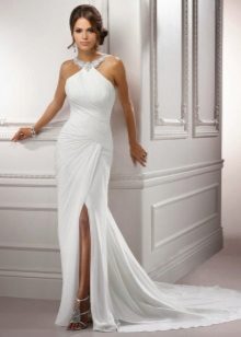 Empire style wedding dress simple