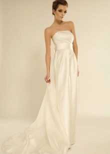 Straight wedding dress open