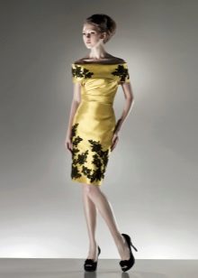 Vestit de núvia verd amb encaix negre