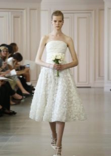 Short wedding dress for a second wedding