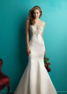 Mermaid wedding dress for second marriage