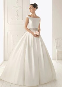 Silk A-Style Wedding Dress