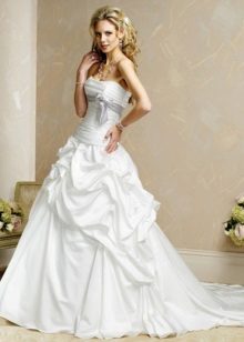 Puffy Taffeta Wedding Dress