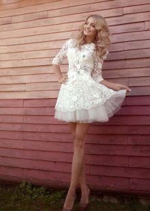 Short wedding dress from RARA AVIS