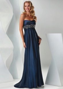 Empire style blue dress