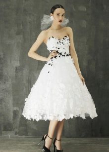 A-line wedding dress short