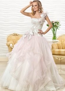 Pink wedding dress from Oksana Mukha