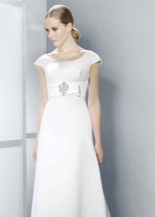Round Neck Wedding Dress