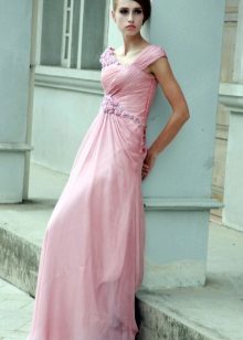 Pink beach wedding dress