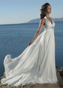 Beach Satin Wedding Dress