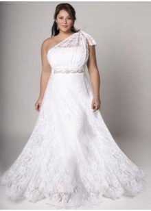 Greek style wedding dress for overweight