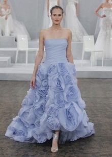 Monique Lhuillier Wedding Dress Blue