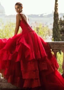 Alessandro Angelozzi Wedding Dress Red