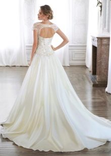 Wedding dress with lace up on the back
