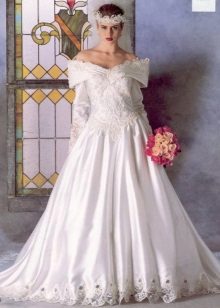80s style wedding dress