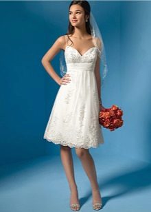 Empire style cropped dress