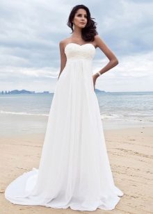 Empire wedding dress for a summer wedding